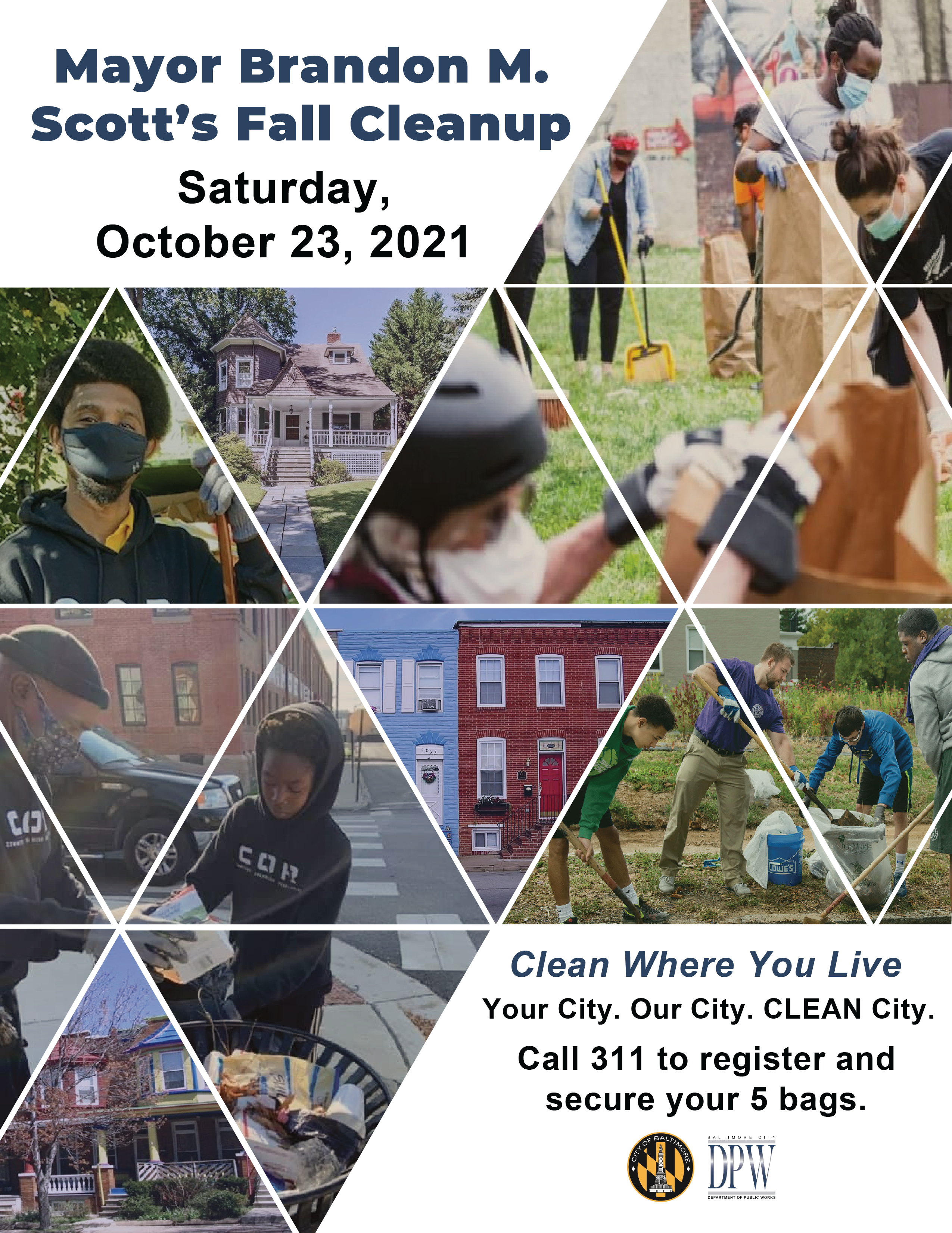 Mayor's Fall Cleanup: Saturday, Oct. 21